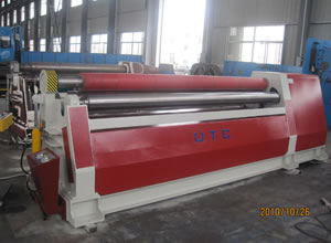 Máquina plegadora de cuatro rodillos